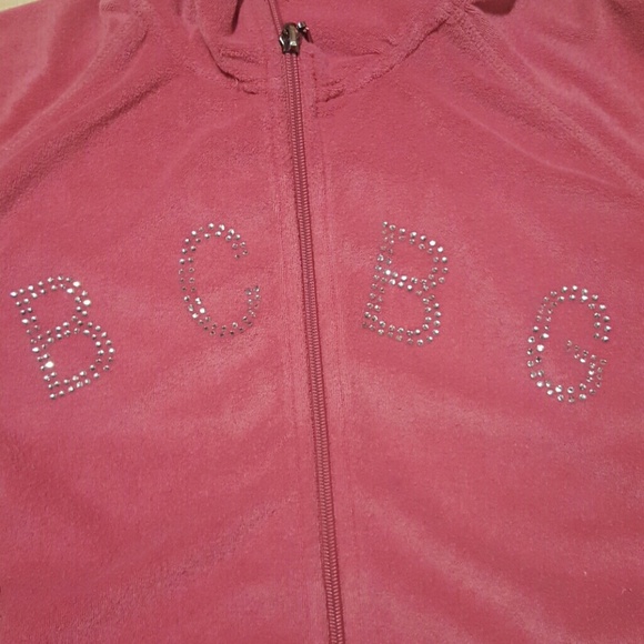 BCBG Pink Tracker Zipper Jacket PL - Picture 7 of 7